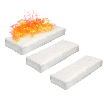 3ks Keramické Vlákna Deka 30x10x1.5/2.5 cm Vlny Hubky Bavlna Deka Firplace Firebox Bezpečnosti Bio Oheň Príslušenstvo