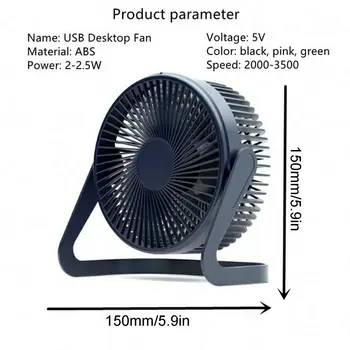 Letné Prenosné Chladenie Ventilátorom USB Desktop Ventilátor Mini Chladič Vzduchu Otáčania 180 Stupňov Nastaviteľný Na Úrad pre Domácnosť USB Ventilátor