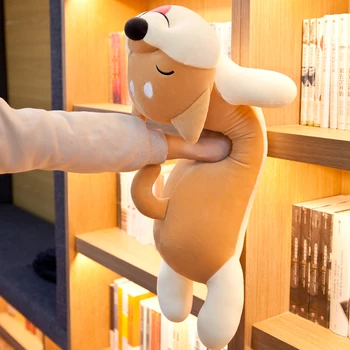 Roztomilé plyšové hračky Shiba Inu bábika Akita psa super mäkký vankúš veľké posteli ležal pes darček k narodeninám 43inch 110 cm DY50866