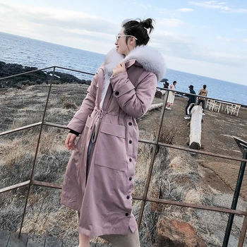 Skutočné Kožušinový Kabát Ženy 2020 Rex Králik Kožušinový Kabát Zimný Kabát Ženy kórejský Teplá Vetrovka pre Dámske Oblečenie Manteau Femme YY826