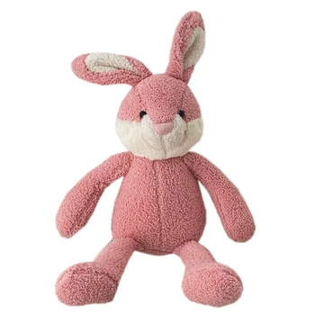 Vysoko Kvalitné Mäkké Dlhé nohy Bunny Vypchaté Zvieratá Roztomilý Ružový Zajac Dieťa Upokojiť Hračka Bábika pre Deti