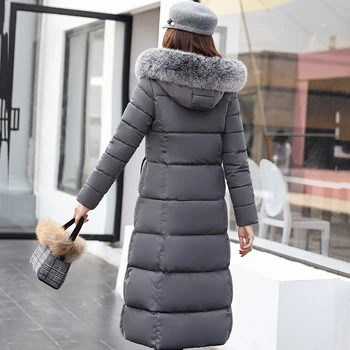 Vysoko Kvalitné Ženské Zimný Kabát Dlhý S Kapucňou Outwear Pre Ženy Dámske Zimné Bundy Teplé Zahustiť Jaqueta Feminina Inverno