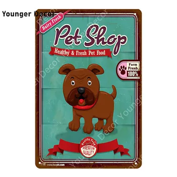 Zvierat Psov Pug Pops Kovové Značky Vintage Nástenné Maľby Plagát Pre Bar, Pub Lopta Club Pet Shop Dekor Retro Stenu, Nálepky, Maľovanie